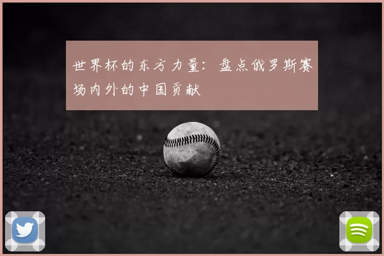 世界杯的东方力量:盘点俄罗斯赛场内外的中国贡献